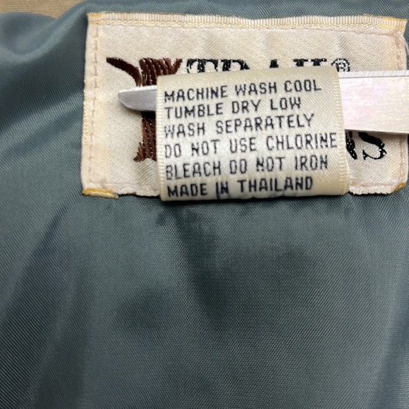 Trail Designs man's olive-green & blue-shell hooded machine-wash ski jacket szXL - Picture 12 of 13